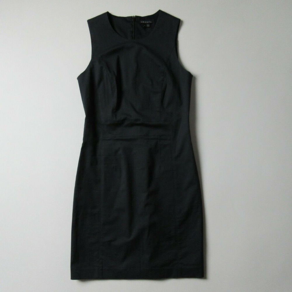 Theory Taline Navy Formulated Sheath Work Dress 4 View 4